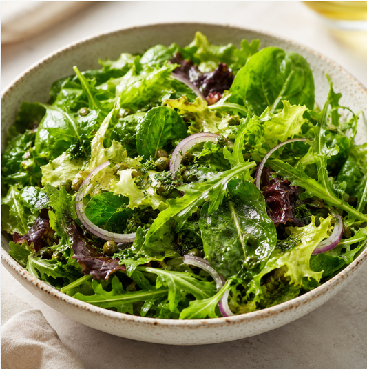 Lemon–Olive Oil Green Salad with Capers