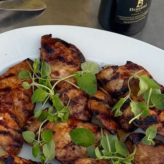 Grilled Balsamic Chicken with Bonini & Piro Marinade