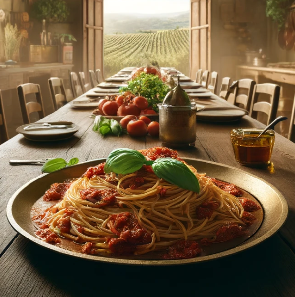 Spaghetti al Pomodoro e Olio