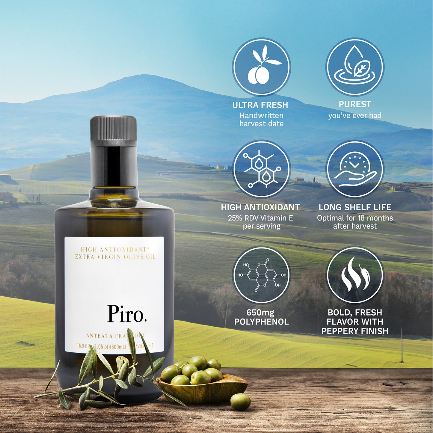 Kosher Certified Extra Virgin Olive Oil, fresh from Tuscany